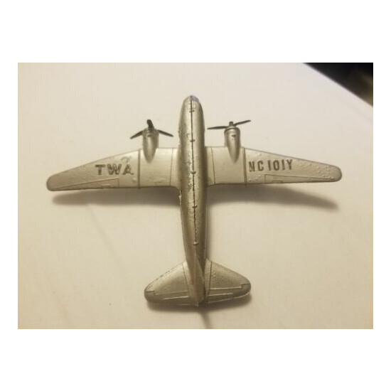 Vintage Tootsietoy No.717 DC-2 TWA Toy (1937) {3}