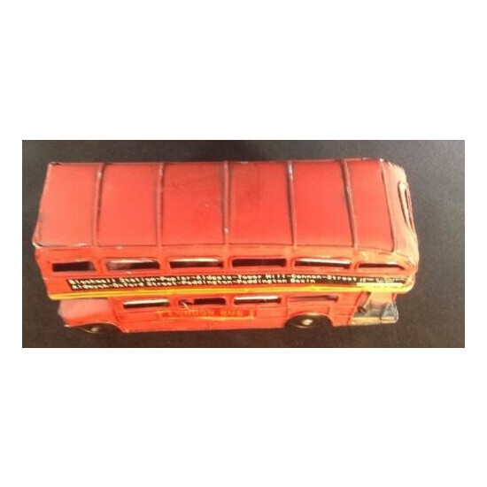 Red London Bus Blackwell Station Double Decker Tour Bus Replica Diecast Metal {2}