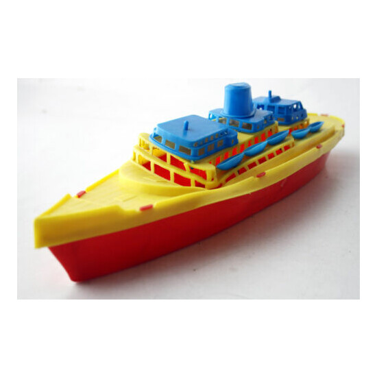 VERY RARE 70'S PLASTIC CRUISE SHIP BOAT #3 MADE IN GREECE GREEK 38cm NEW ! {10}