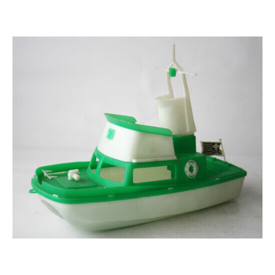 RARE VINTAGE 70'S PLASTIC SHIP BOAT GREEK COAST GUARD MADE IN GREECE 28cm NEW ! {1}
