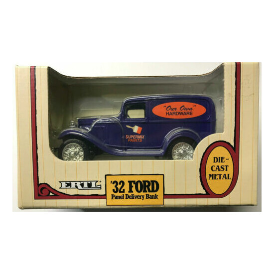 Vintage 1993 Ertl '32 Ford Panel Delivery Bank "Our Own" Hardware NIB {1}