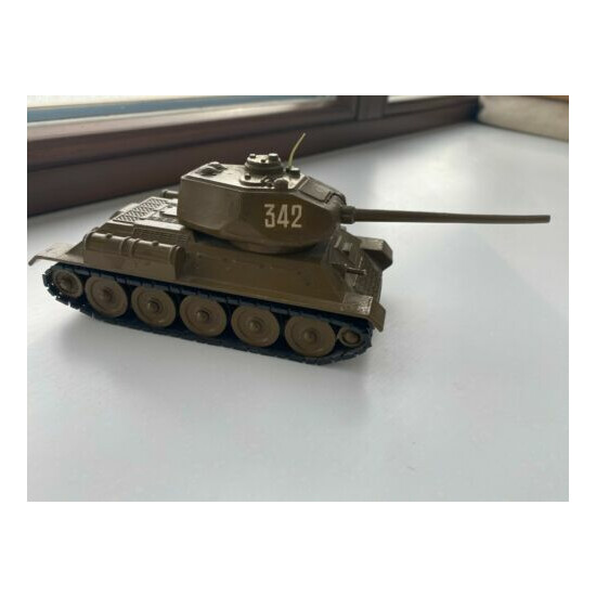 Vintage Soviet Army Tank T-34 metal diecast Military WW2 Metal Toy (02) {1}