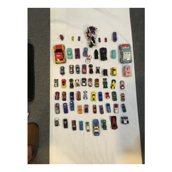 Die Cast Cars, transformers, super heroe cars, lot of 65 cars {10}