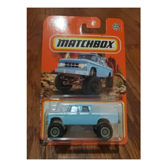 2021 Matchbox 1968 Dodge D-200 Light Blue #93/100. Off Road. {1}