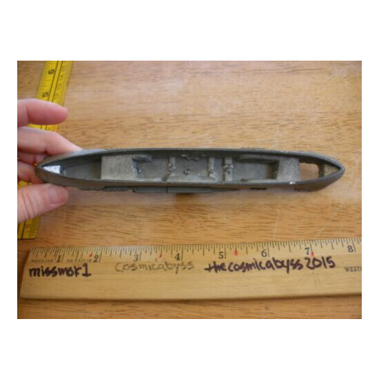 lead aircraft carrier ship 1940s VINTAGE 8" {5}