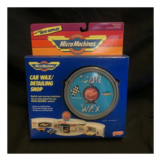 Micro Machines Car Wax Detailing Shop Galoob Sealed 1989 Secret Auto Supplies {1}