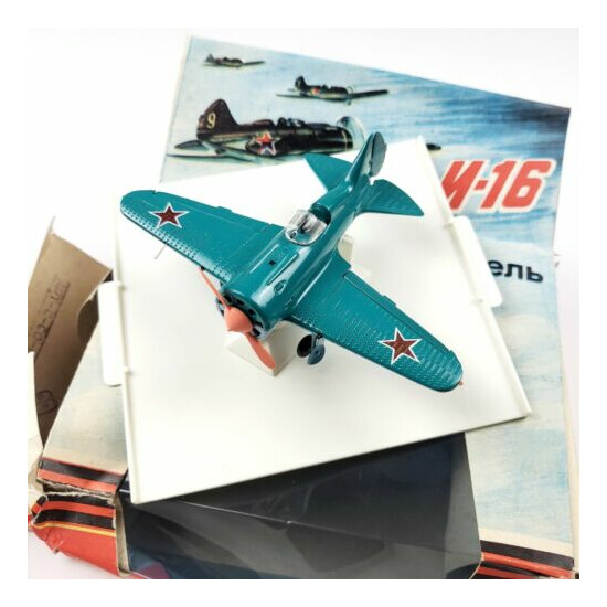 Vintage MADE IN USSR 1:72 Metal Plane Model I-16 Polikarpov RARE! WW2 {1}