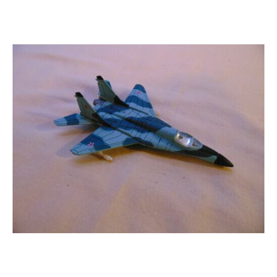 mini plastic model airplane Russian Jet 4 1/2" long {1}