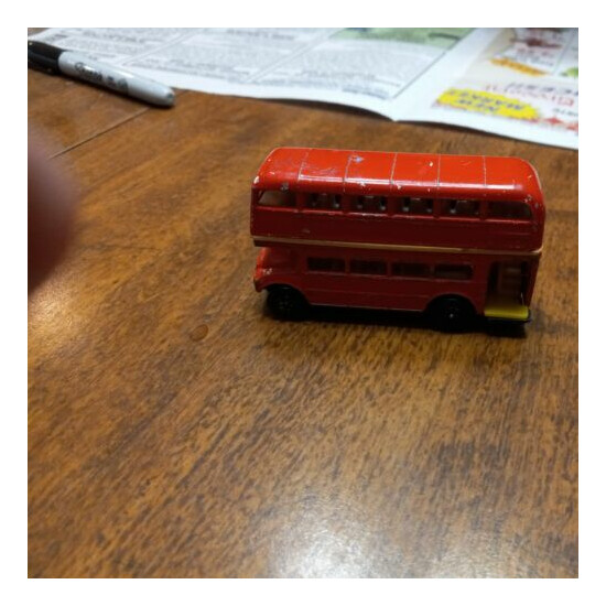 Playart Double Decker Bus Fastwheels Peelers Red 1:64 Scale Hong Kong {3}