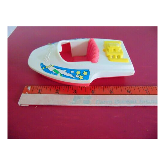 Tonka Hollywoods Plastic Pink and White Toy Boat  {11}