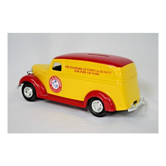 ERTL 1938 Chevy Panel Truck Replica Die-Cast Bank Arm & Hammer Red & Yellow {2}