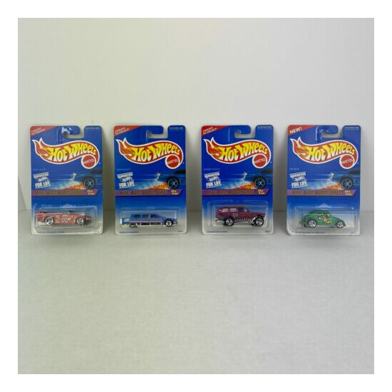 Hot Wheels Biff Bam Boom Series Complete Set of 4 Cars - 1990's Vintage Toys {1}