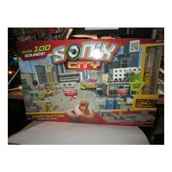  Sonix City Construction Site Play Set Interactive Over 100 Sounds Expandable {1}