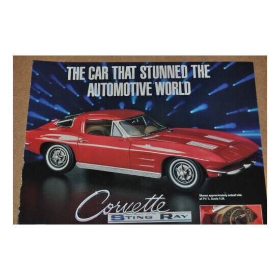 1990 Franklin Mint advertisement for the 1963 Corvette Sting Ray print ad {2}