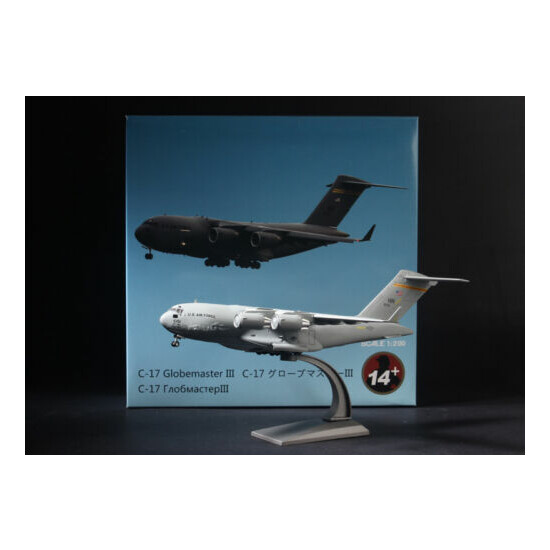 WLTK USAF C-17 Globemaster III Military Transport Aircraft 1/200 Diecast Model {2}