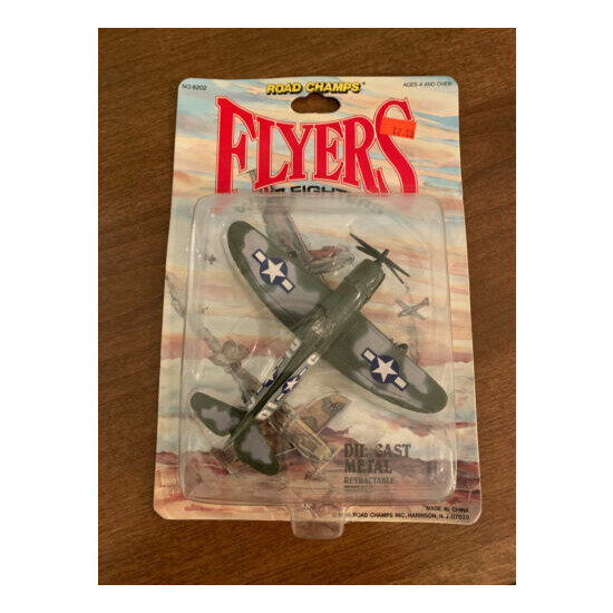 Vintage 1986 Road Champs Flyers WWII Diecast Fighters P47 Thunderbolt {1}