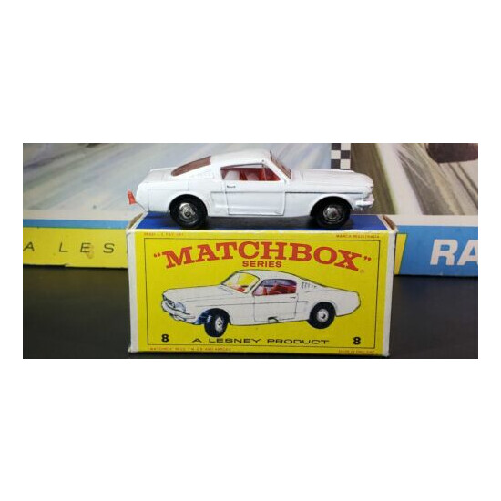 Vintage Matchbox Lesney #8 Ford Mustang Fastback E Box Very Nice!! {1}