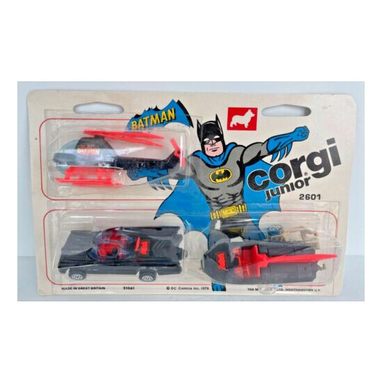 Corgi Junior Batman (Batmobile, boat, and helicopter) #2601 {1}
