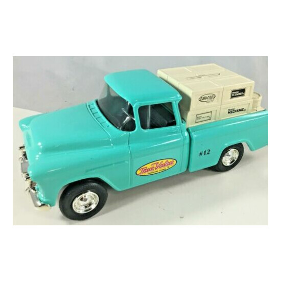 True Value 1955 Chevy Pickup Truck #12 Locking Coin Bank Vintage 1993 New  {6}