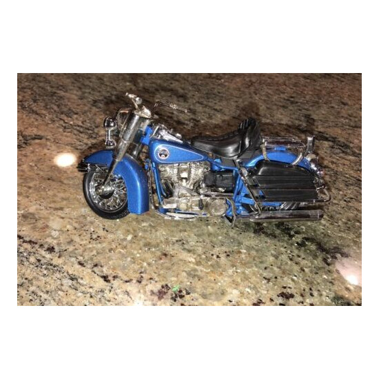 Matchbox Harley Davidson Motorcycles Electra Glide 1:15 Scale Die Cast Blue {7}