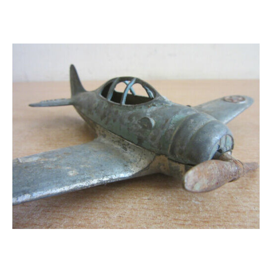 Vintage Kiddie Toy Hubley U.S. Army Plane toy 6" X 8" {12}