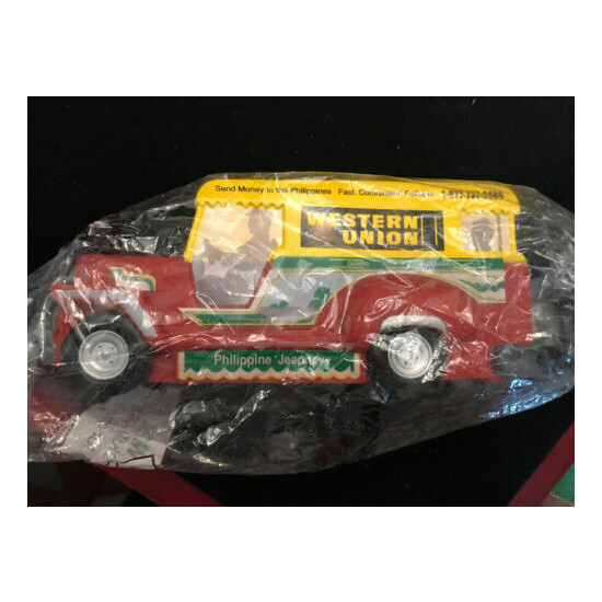 NEW 2005 Western Union PHILIPPINE JEEPNEY Coin Bank Collectible Unused & Sealed {1}