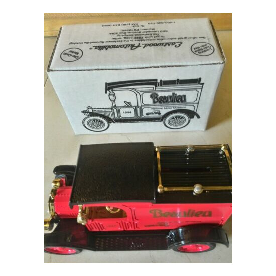 NEW ERTL 1913 MODEL T DELIVERY TRUCK TOY COIN BANK IN BOX BEAULIEU MOTOR MUSEUM  {7}