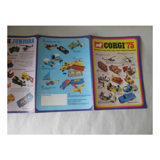 1975 Corgi Mettoy Playcraft 8 Page Catalog Advertisement Brochure / Gt Britain {9}