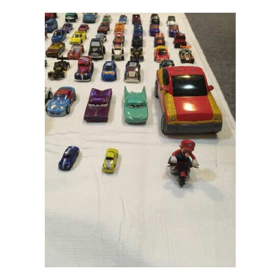 Die Cast Cars, transformers, super heroe cars, lot of 65 cars {2}