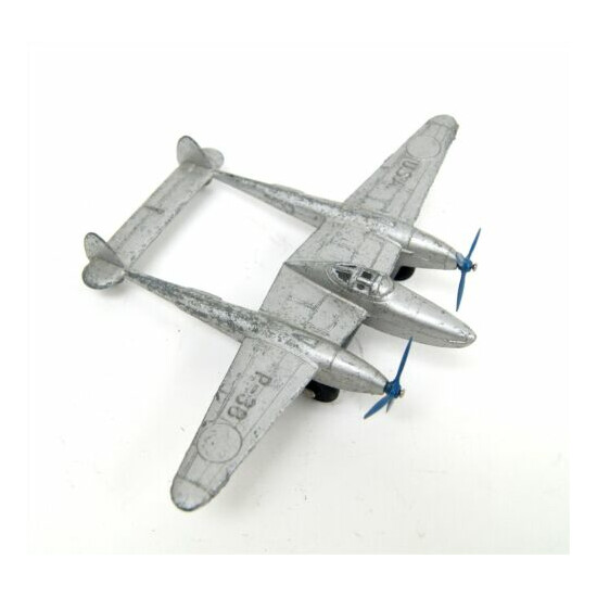 Vtg 1950s TOOTSIETOY Lockheed P-38 Lightning Diecast Propeller Plane Replica Toy {1}