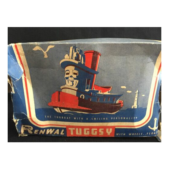 Vintage 1940s Renwal Tuggsy Tuggy Toy Tugboat # 128 Rare {7}