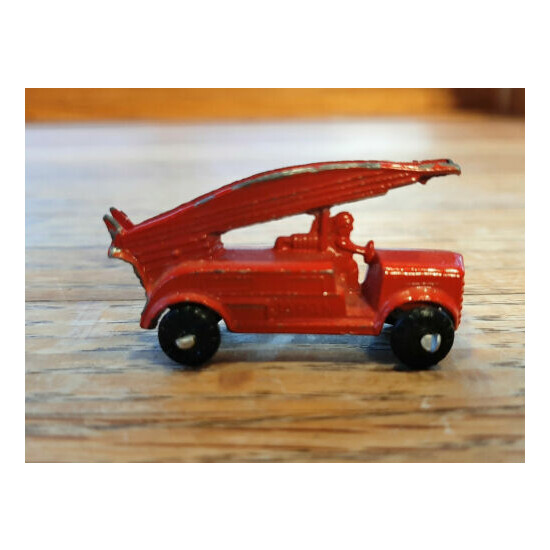 Vintage Miniature Die Cast Fire Truck {2}