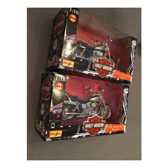 maisto 1/18 harley davidson motorcycles Series 3 Lot Of 2 One Sportster & FXDWG {1}