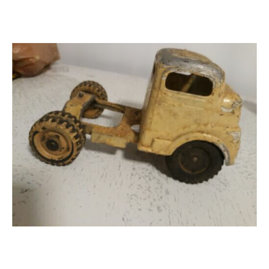 Vintage Pressed Steel Structo Truck Toy Incomplete Repainted Missing Tire {1}