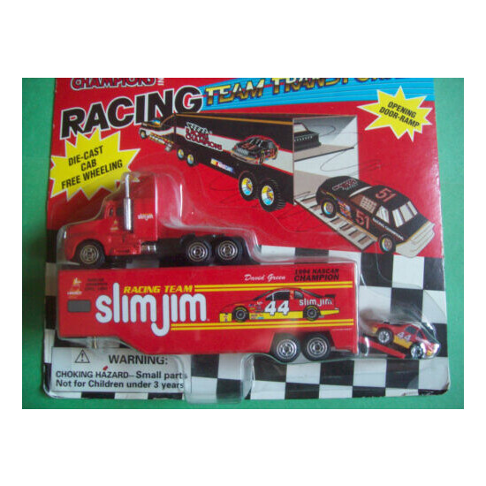 NASCAR 1995 EDITION DAVID GREEN RACING TEAM SLIM JIM TRUCK TRAILER {2}