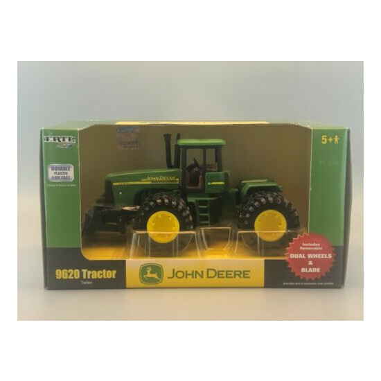 Ertl Britains John Deere 9620 Tractor with Duals and Blade 1/32 Scale NIB {1}