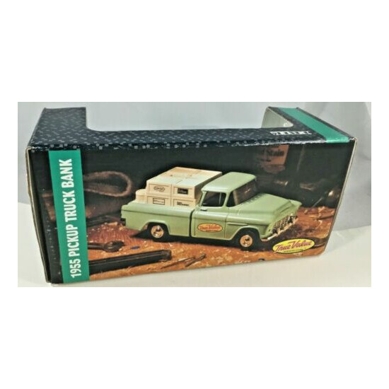 True Value 1955 Chevy Pickup Truck #12 Locking Coin Bank Vintage 1993 New  {3}