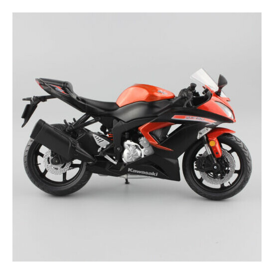 1/12 Scale kids Kawasaki Ninja ZX-6R ZX6R bike race Motorcycle diecast toy model {1}