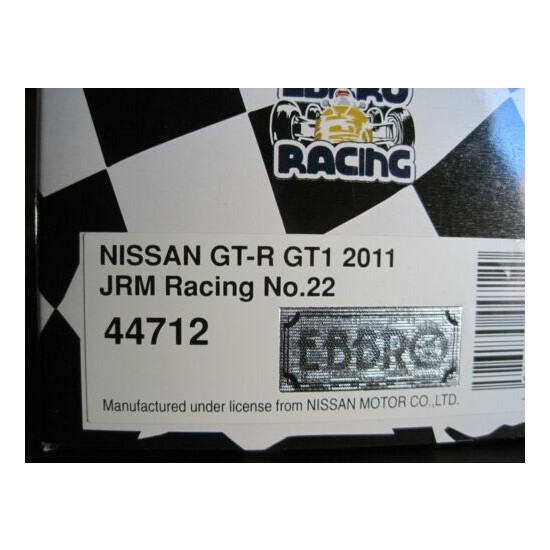  Two Ebbro Nissan GT-Rs GT1 2011 JRM Racing #22,#23 (Black) 1/43 scale {6}