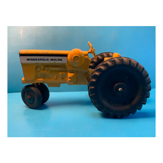 Vtg ERTL Co. Dyersville, IA. Minneapolis Moline MM Tractor Yellow Black Wheels {1}