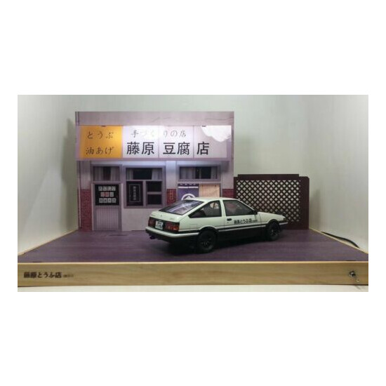 ######1/18 1/32 Initial D Tofu Shop With LED Light Yumebox Display Toyota AE86## {6}