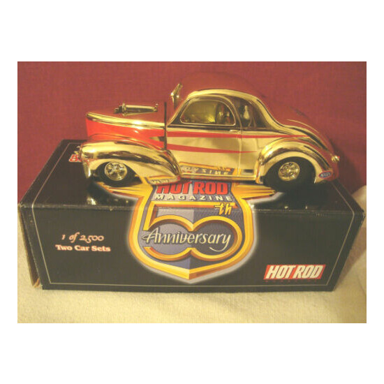 RACING CHAMPIONS 1998 HOT ROD "41 WILLYS 1:24 GOLD DIE CAST CAR 1 OF 2500 IN BOX {1}