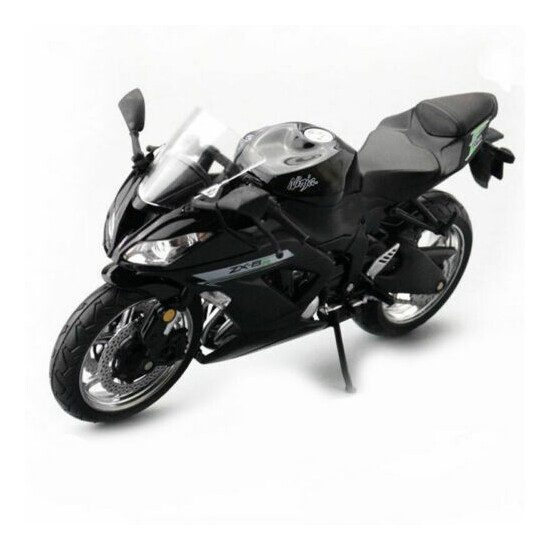 1:12 Scale Kawasaki Ninja ZX-6R Motorcycle Model Plastic Motorbike Model Black {1}