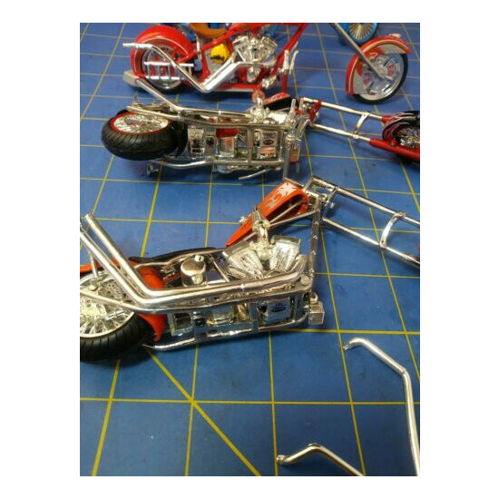 LOT of 4. 1:18 WEST COAST CHOPPERS. Joy Ride. Motorcycles. Missing parts. {11}
