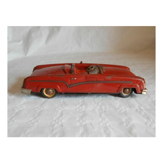 vintage joustra tinplate car battery operated 1950s french {1}