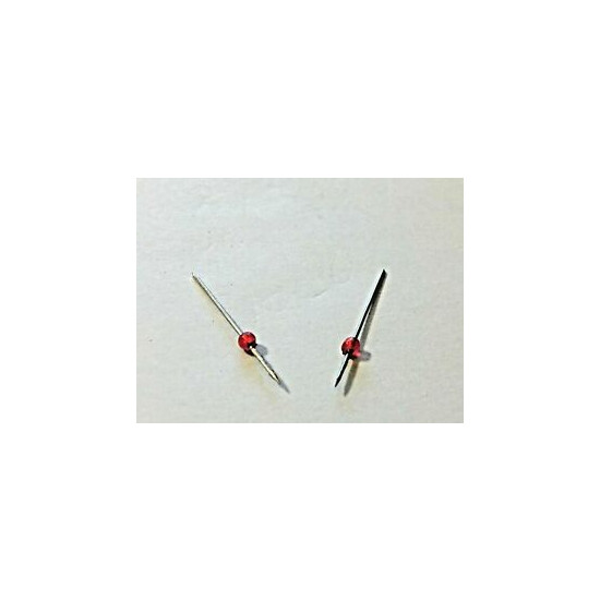 DCP 1/64 Scale CB Radio Antenna's With Red Floppy Ball Base, Stainless Steel, 1" {1}