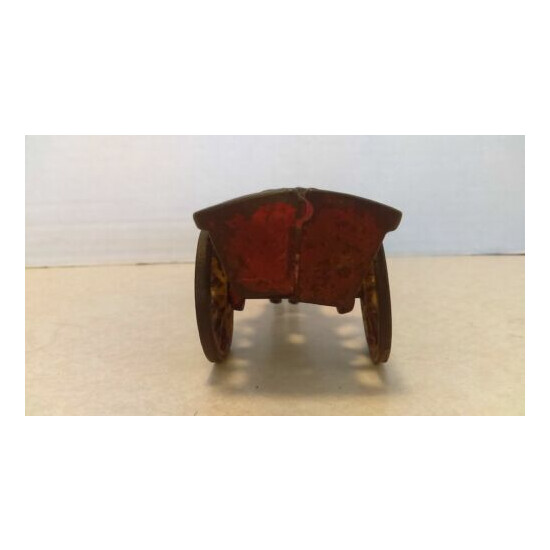 5" Antique 1906 Cast Iron Toy Ox Drawn Farm Cart/Wagon Arcade? Kenton? Hubley? {6}