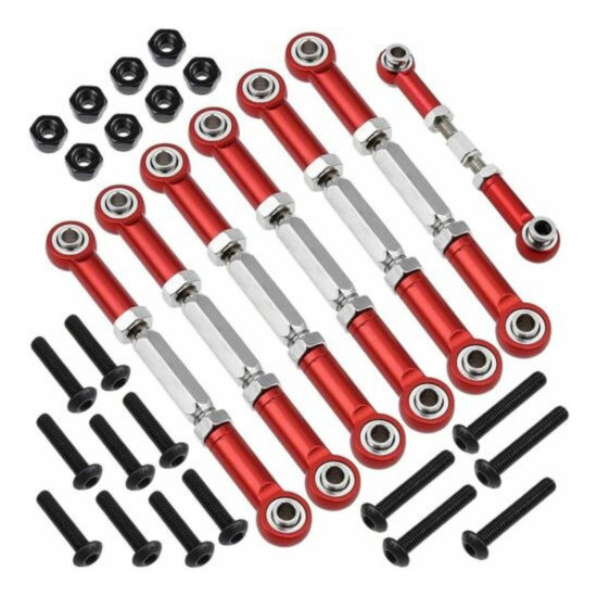 Aluminum Camber Link with Rod Ends Red for Traxxas Slash 2WD 1/10 Upgrade Parts {4}