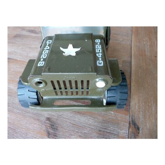 Tonka g-452-8 jeep willys us army 3 star general 26,5cm 10,5" tin toy tole  {12}