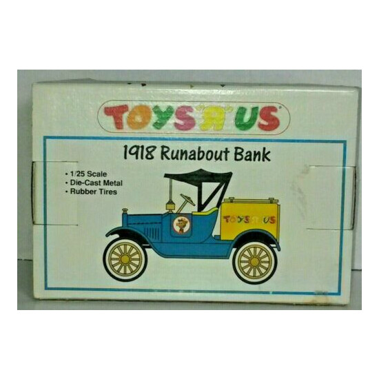 Rare Vintage Ertl 1918 Runabout Bank Toys R Us 1993 with black top {3}